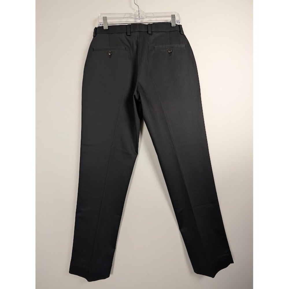 Brooks Brothers Chinos Mens 32x32 Black Advantage Stretch Pants Straight Flat - Picture 2 of 8
